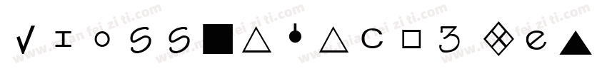 CrossStitch3 Regular字体转换